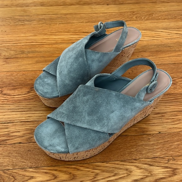 COPY - NWOT Diane von Furstenberg Cork and Suede Wedges - Picture 6 of 8